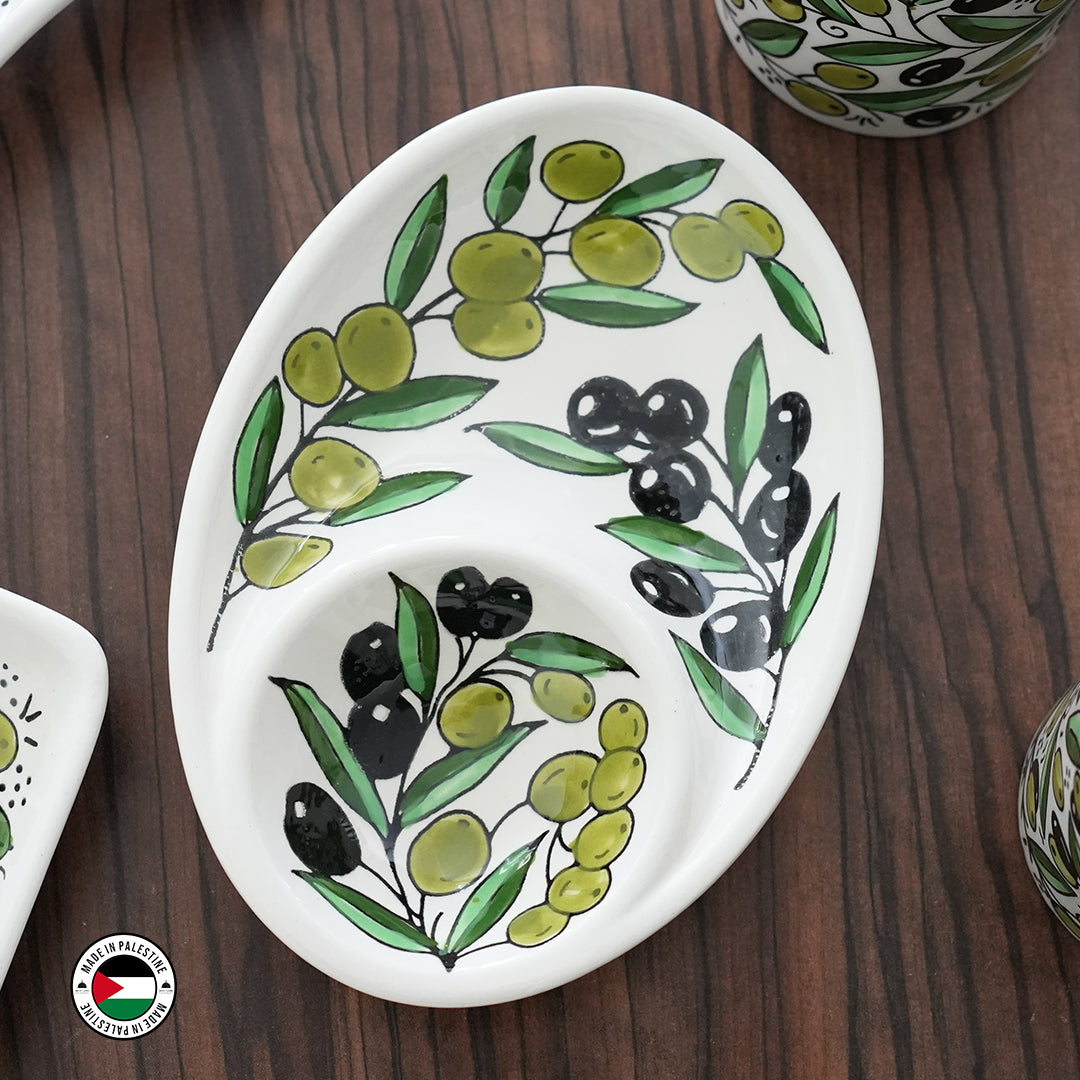 Zaytoon Binary Oval Plate