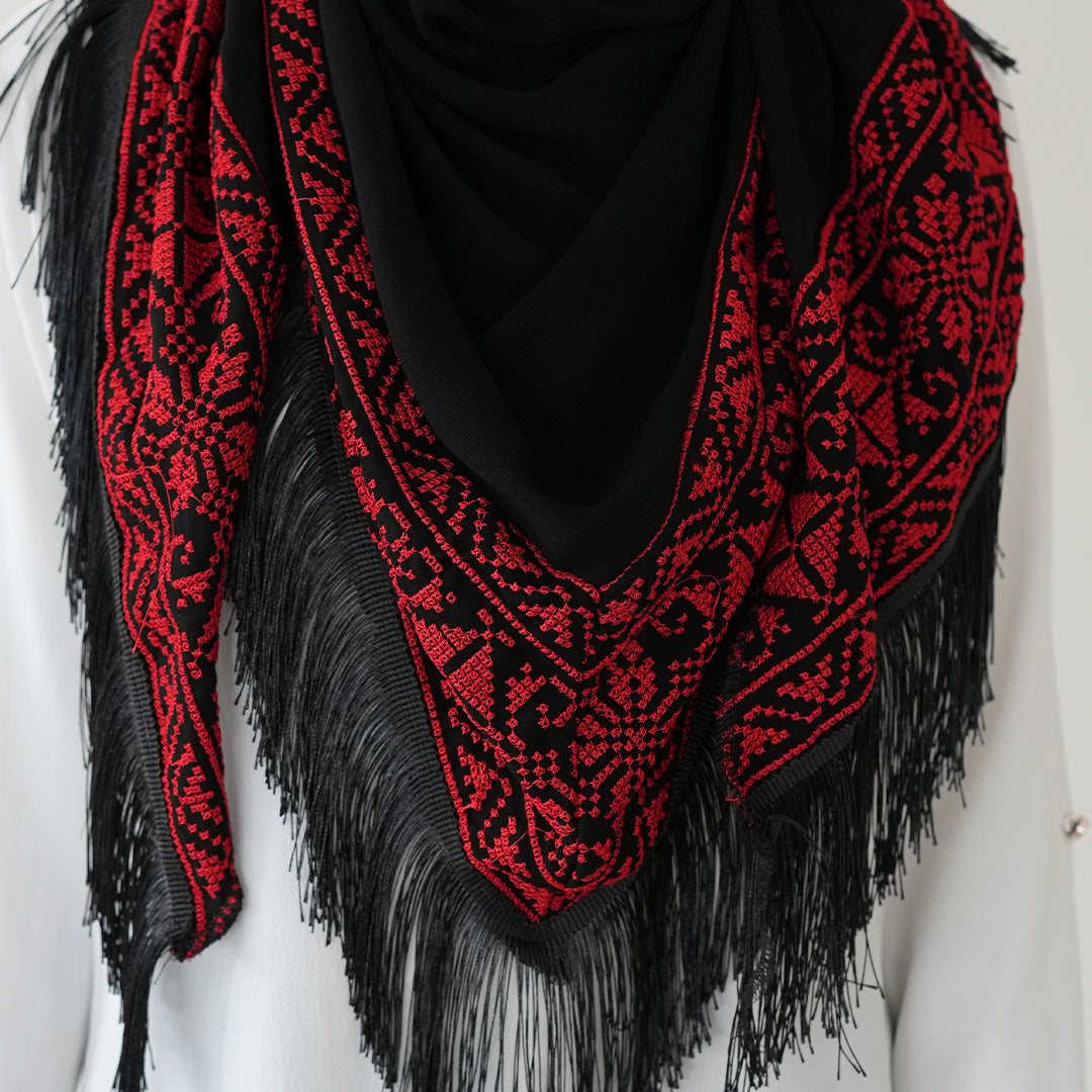 Palestine Tatreez Scarf/Shawl