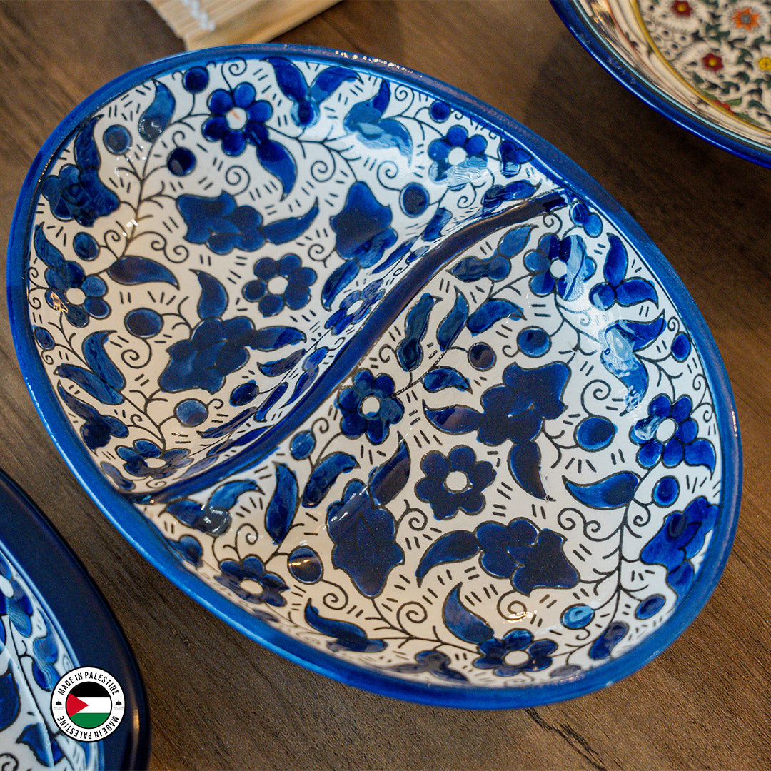 Sameera Binary Oval Plate
