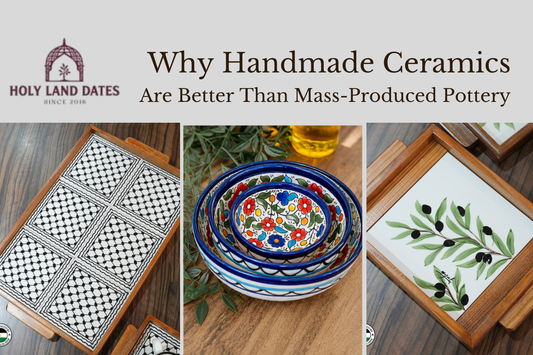 Elegant handmade Palestinian ceramic
