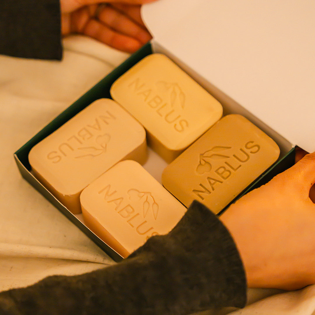 Nablus Olive Oil Soap Gift Box (4 bars)