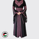 Al Quds Abaya (Black & Purple)