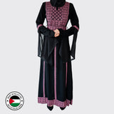 Rafah Abaya (Purple & Black)