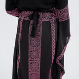 Al Quds Abaya (Black & Purple)