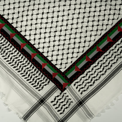 ***Pre-Order*** - Palestine Embroidered Hirbawi Kufiya (Kuffiyeh)