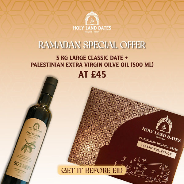 5KG Large classic Dates + 500ml olive oil
