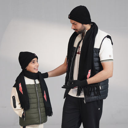 Mens Scarf, Gloves, & Beanie Hat Set