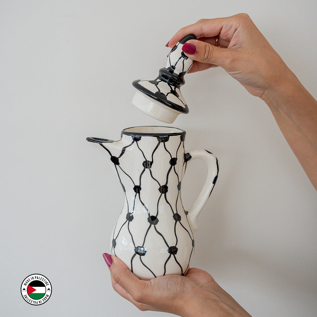 Kuffiyeh Pattern Coffee Pot
