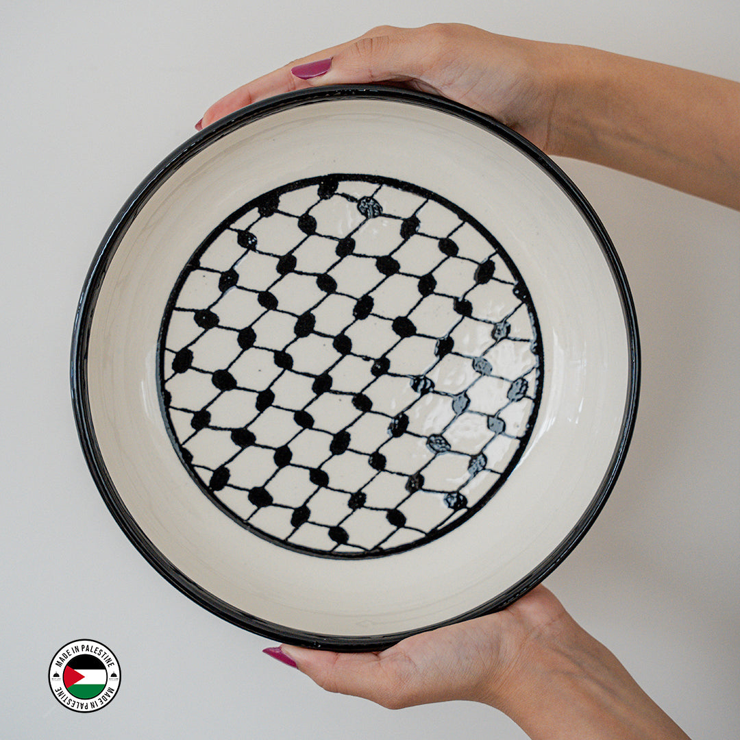 Kuffiyeh Pattern Serving Bowl 23cm