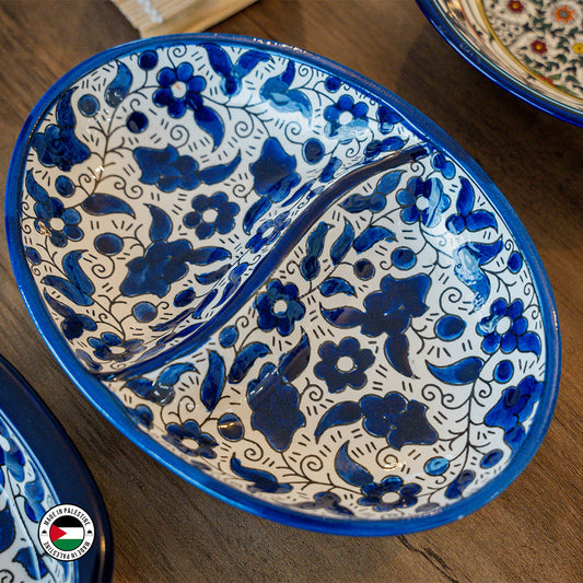 Sameera Binary Oval Plate