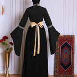 Black/Gold Full Tatreez Abaya