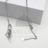 Map of Palestine (Silver) Necklace
