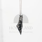Map of Palestine (Silver) Necklace