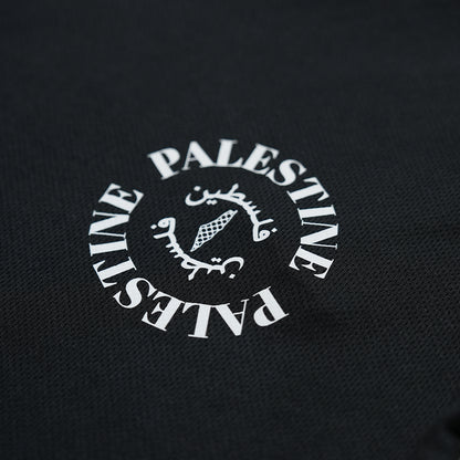 Boys Palestine Tee – Black (3–16 Years)