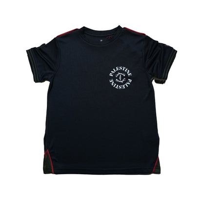 Boys Palestine Tee – Black (3–16 Years)