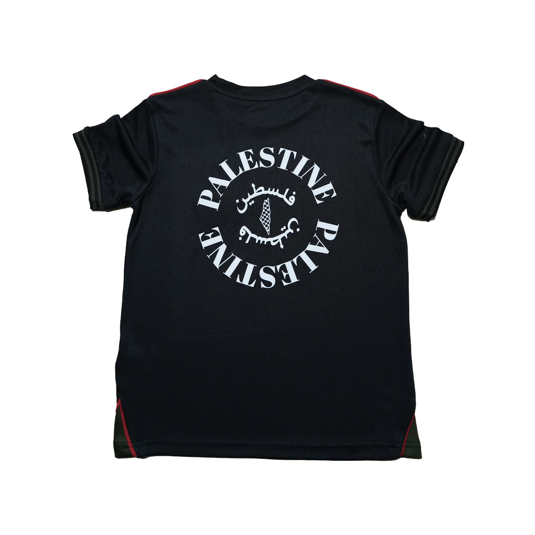 Boys Palestine Tee – Black (3–16 Years)