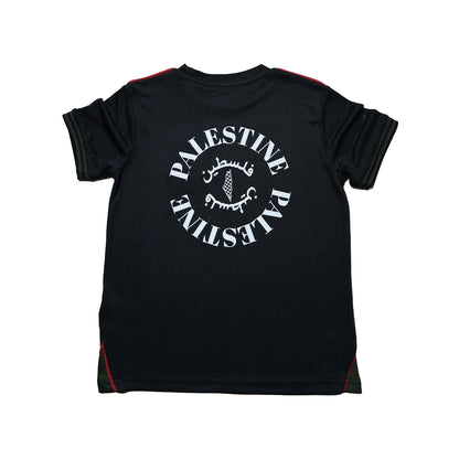 Boys Palestine Tee – Black (3–16 Years)