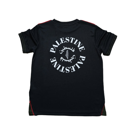 Boys Palestine Tee – Black (3–16 Years)