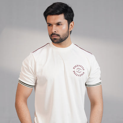 Cream Palestine Script Tee (XS – 2XL)
