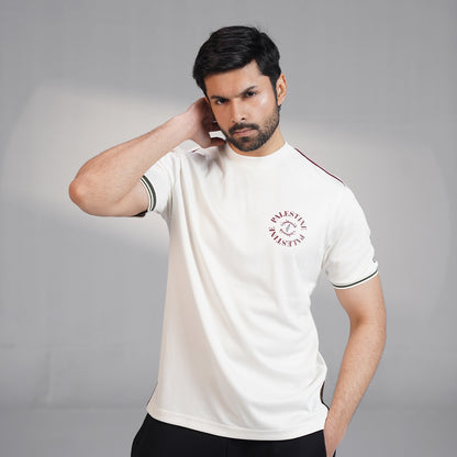 Cream Palestine Script Tee (XS – 2XL)