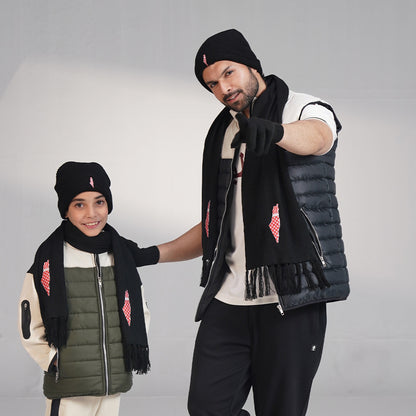 Mens Scarf, Gloves, & Beanie Hat Set