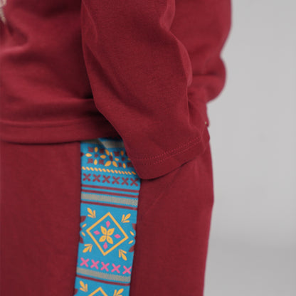 Burgundy Co-Ord Set (XS-2XL)