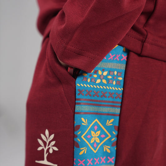 Burgundy Co-Ord Set (3 – 11 years)