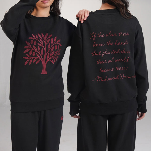 Olive Tree Black Co-Ord Set (XS-2XL) + Womens Scarf, Gloves, & Beanie Hat Set