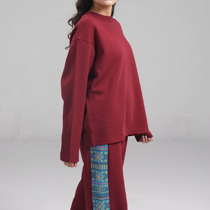 Burgundy Co-Ord Set (XS-2XL)