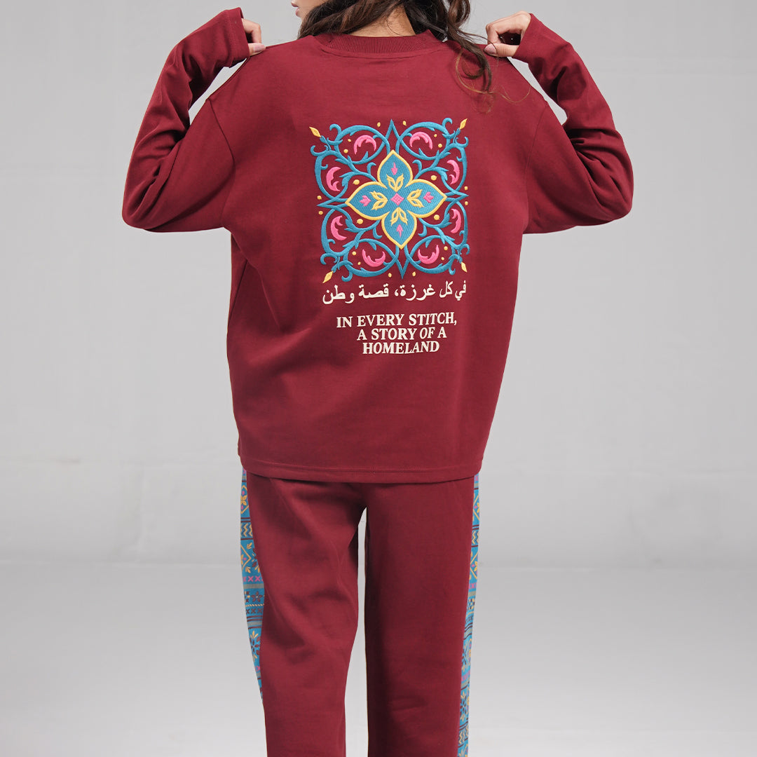Burgundy Co-Ord Set (XS-2XL)