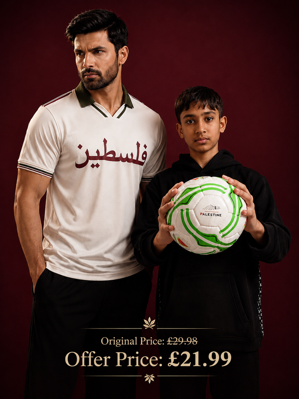 Retro Football Polo – Cream (XS – 2XL) + Football